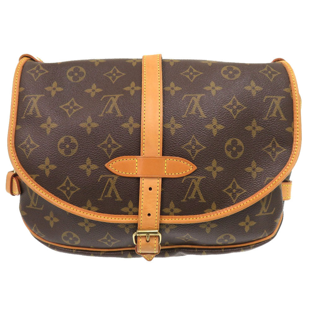 LOUIS VUITTON Shoulder Bag Monogram canvas Brown Monogram Saumur 30 mens(Unisex)