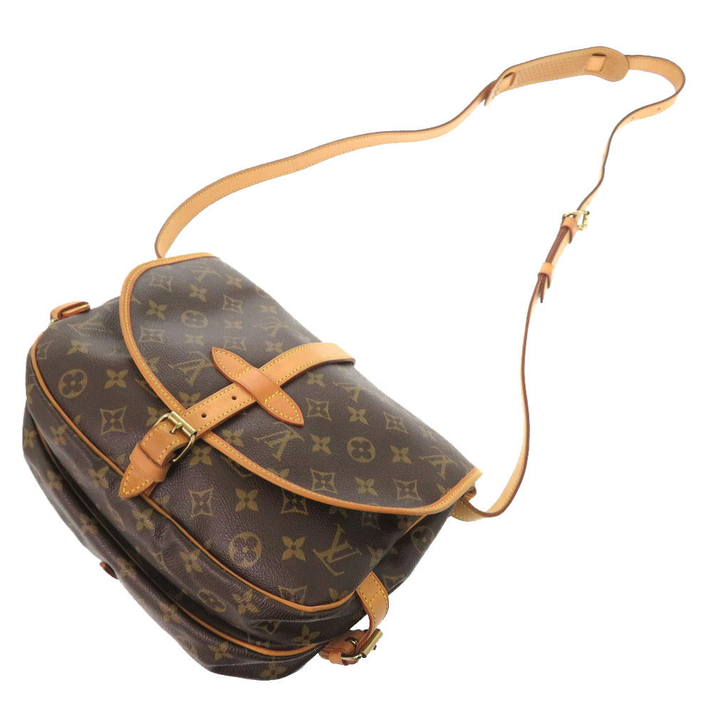 LOUIS VUITTON Shoulder Bag Monogram canvas Brown Monogram Saumur 30 mens(Unisex)