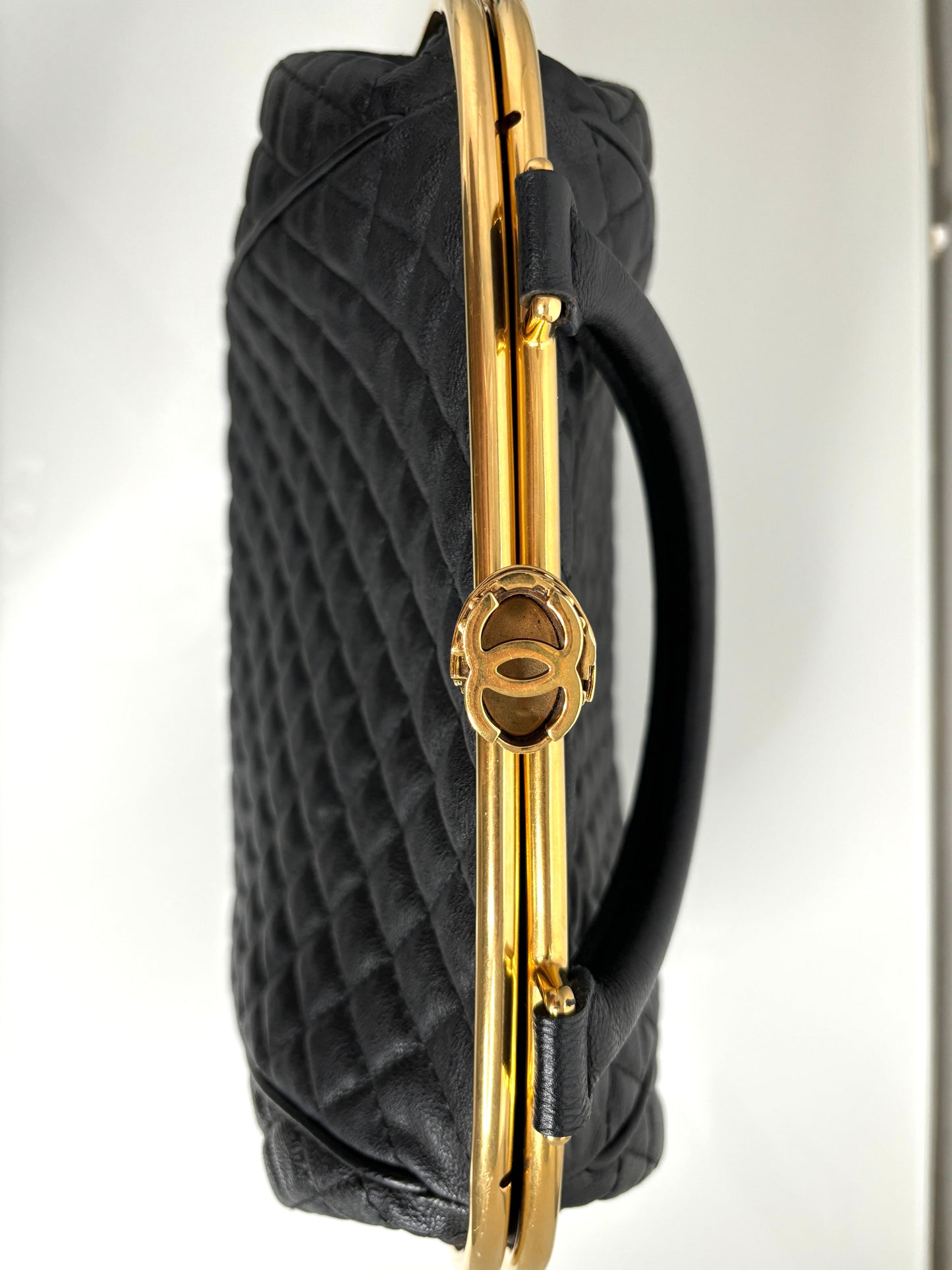 Chanel in Rome Colosseum Lock Bowling Shoulder Bag