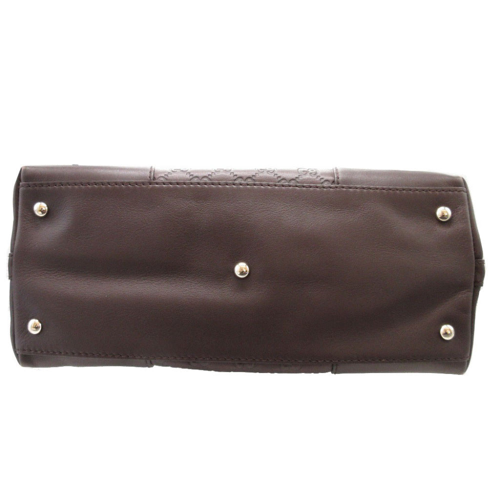 GUCCI Shoulder Bag 257070 leather Brown Lovely Guccisima Women