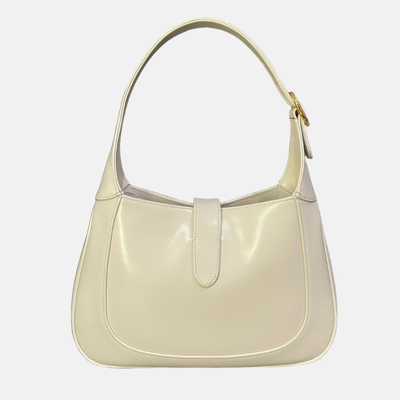 Gucci Jackie 1961 White Leather Bag Small Missing Strap