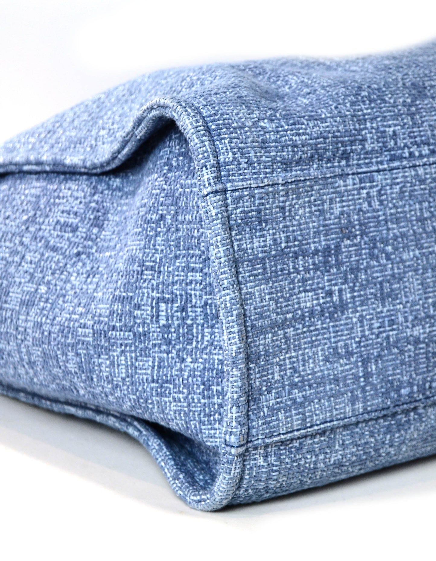 Chanel Blue & Glitter Canvas XL Deauville Tote Bag