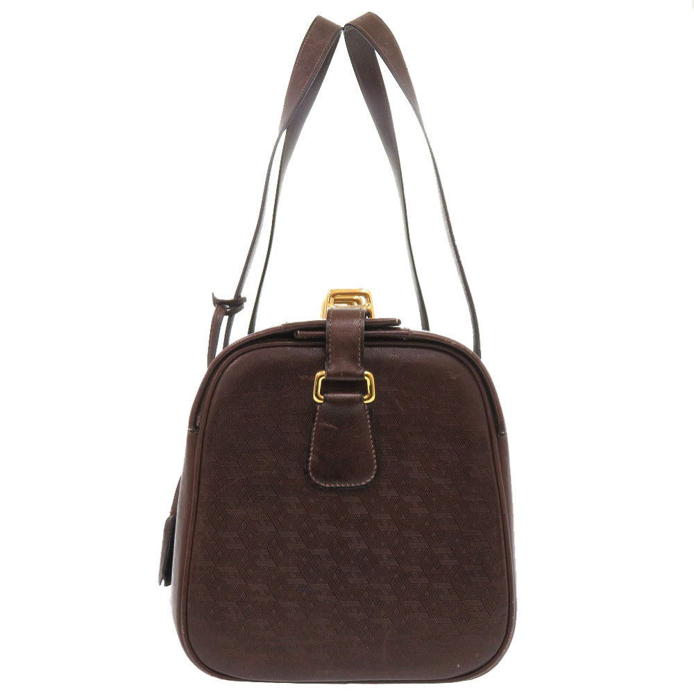 HERMES Boston Duffel bag leather Brown mens