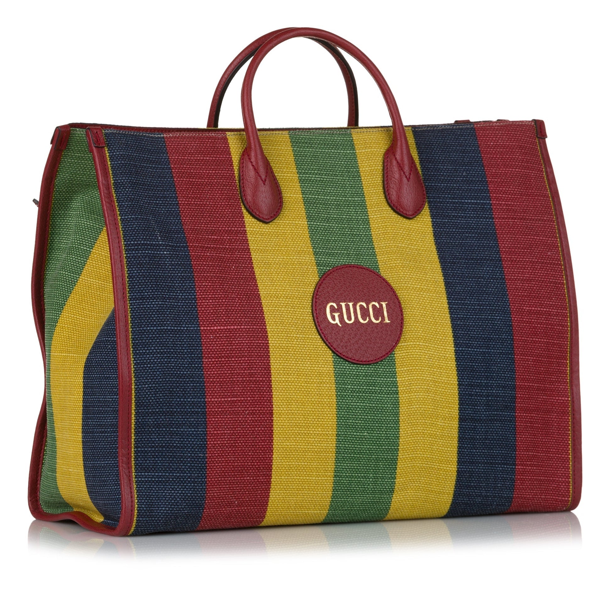 Gucci Leather Canvas Tote Style 11