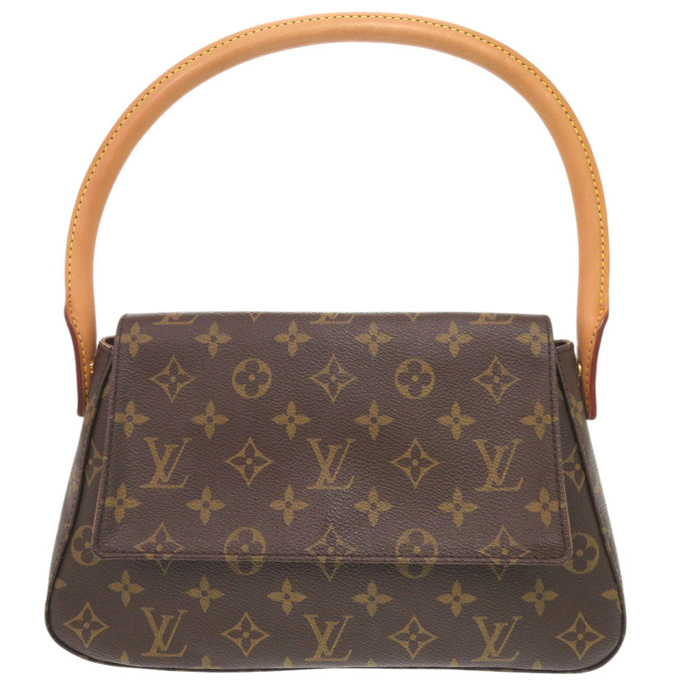 LOUIS VUITTON Handbag Monogram canvas Brown Monogram Mini Looping