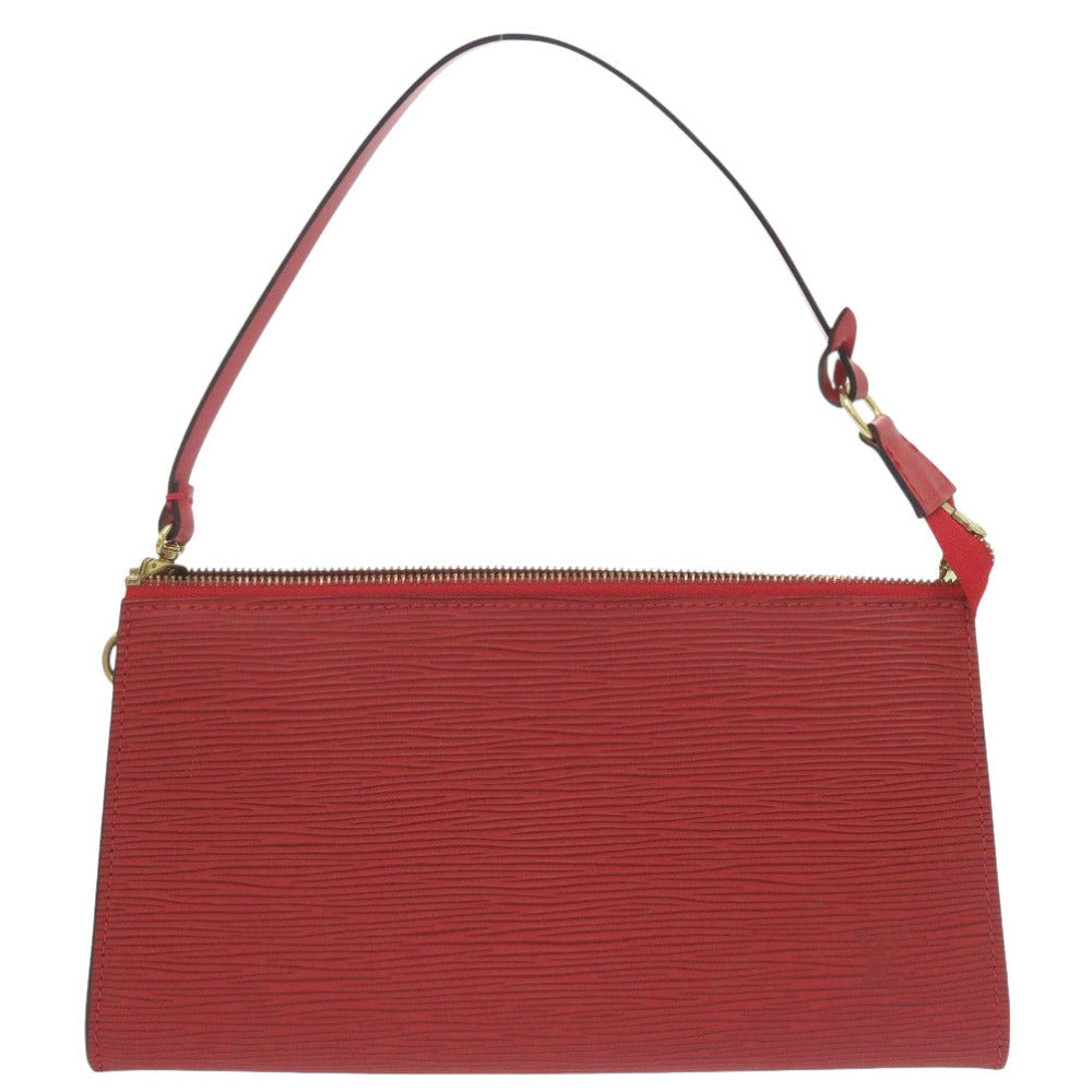 LOUIS VUITTON Handbag Epi Leather Castilian red Epi pochette accessories Women