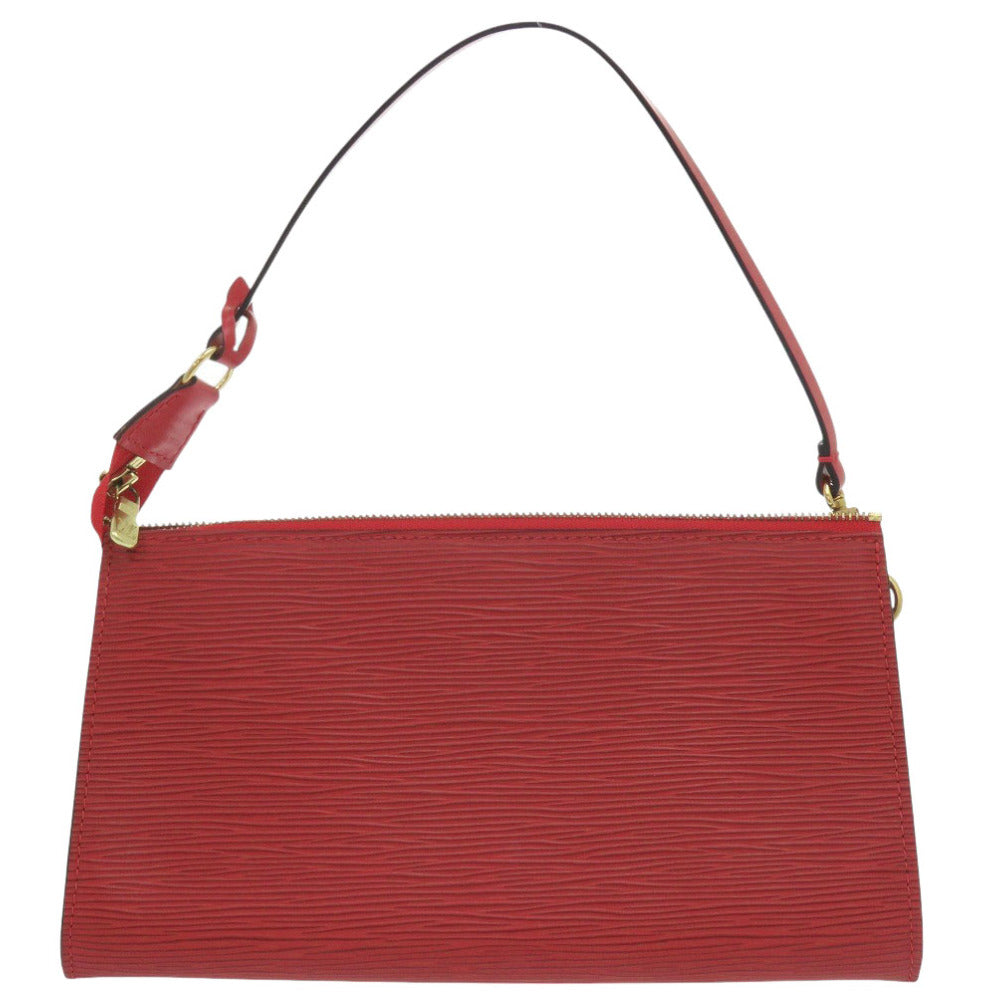 LOUIS VUITTON Handbag Epi Leather Castilian red Epi pochette accessories Women