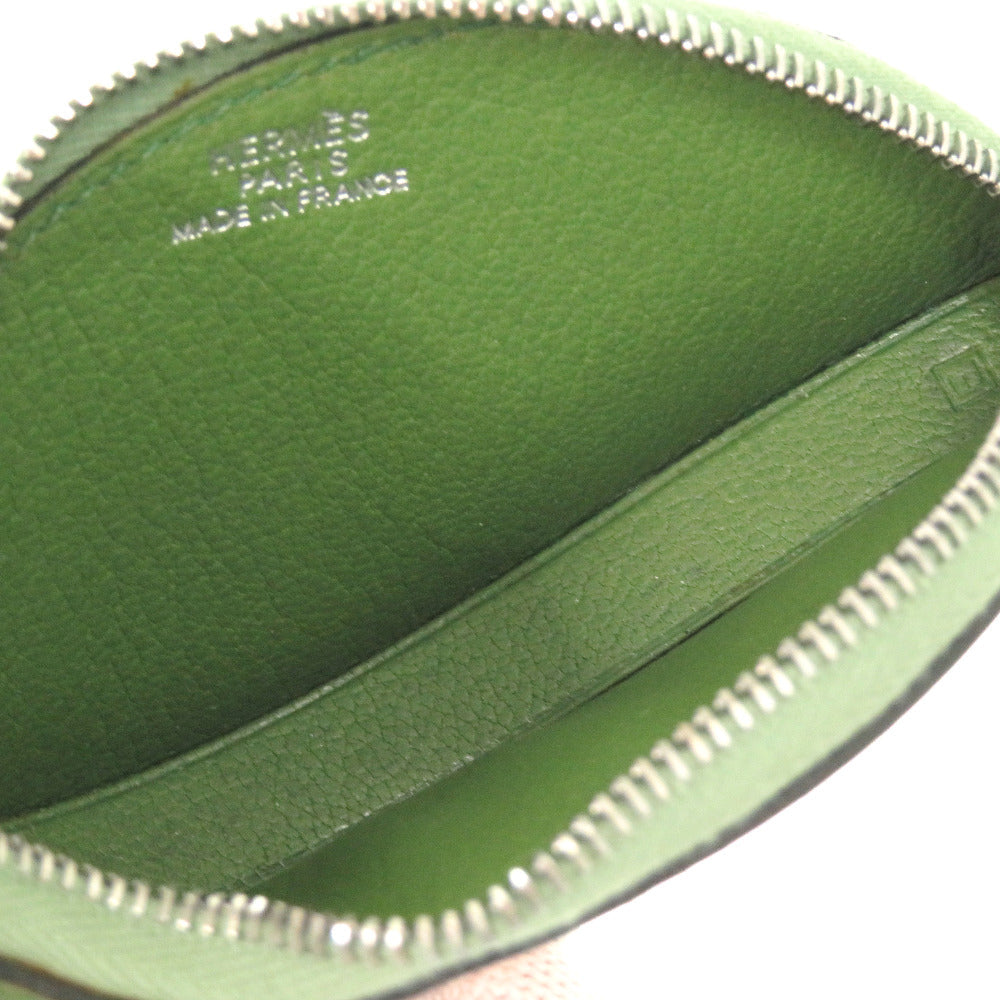 HERMES Coin case Courchevel green Tutti frutti cherry Women