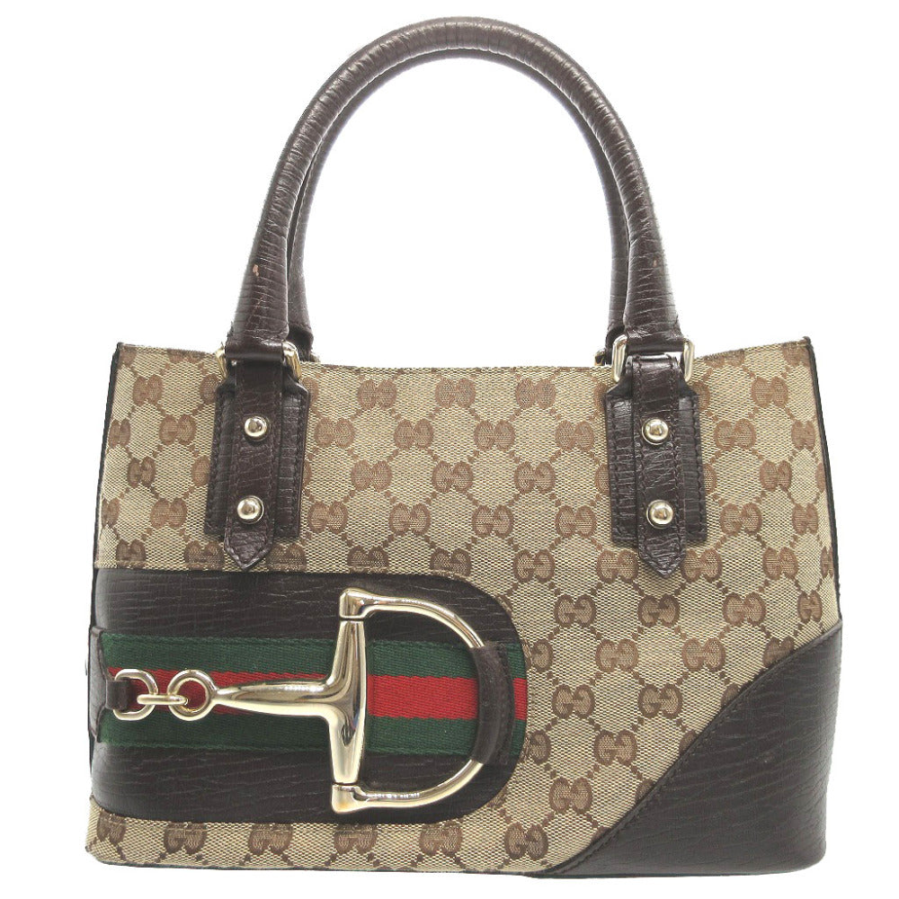 GUCCI Handbag 137475 GG canvas, leather beige Sherry Women(Unisex)