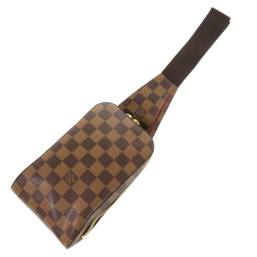 LOUIS VUITTON Sling bag Damier canvas Ebene Damier Geronimos mens