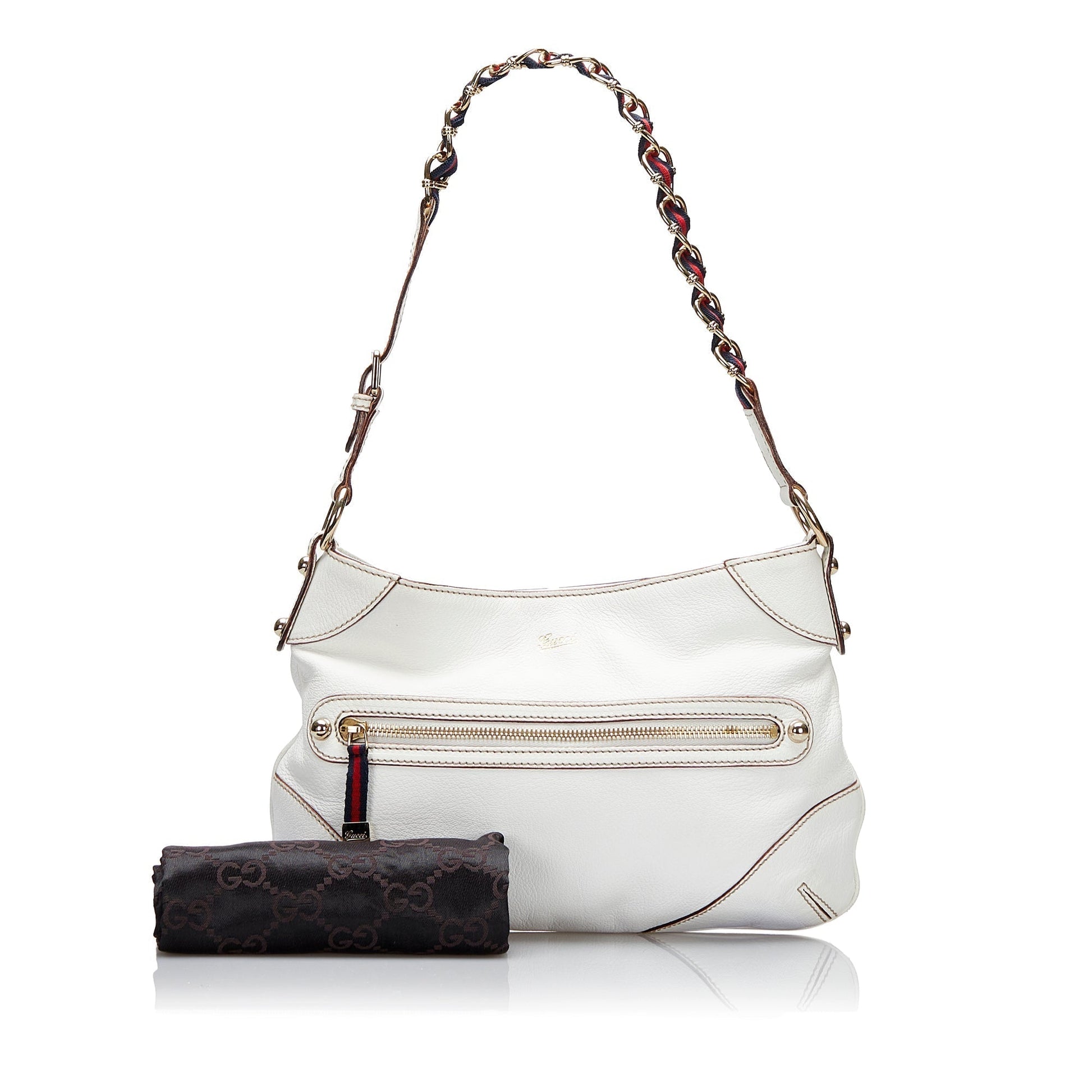 Gucci Leather Chain Shoulder Bag Style 14