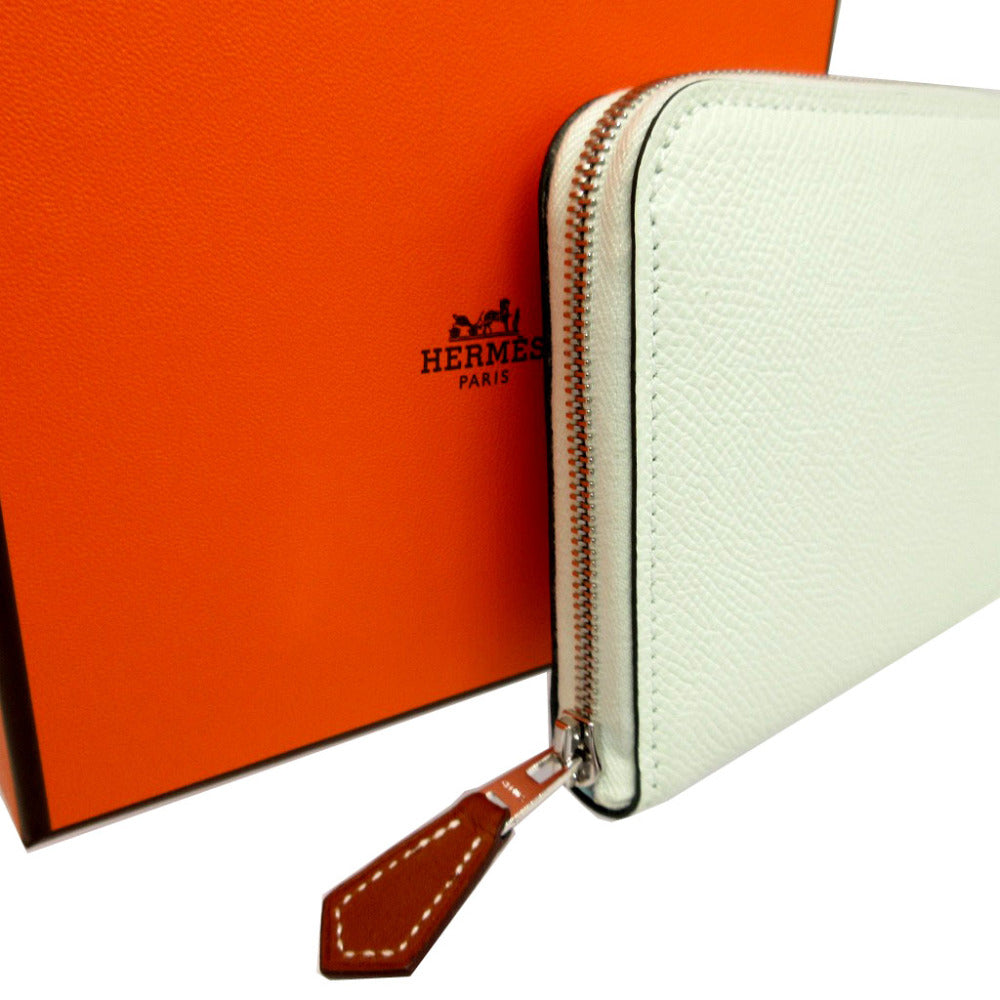 HERMES Coin case Epsom, Silk Veil Fizz Zip Around Azap compact silk in Women(Unisex)