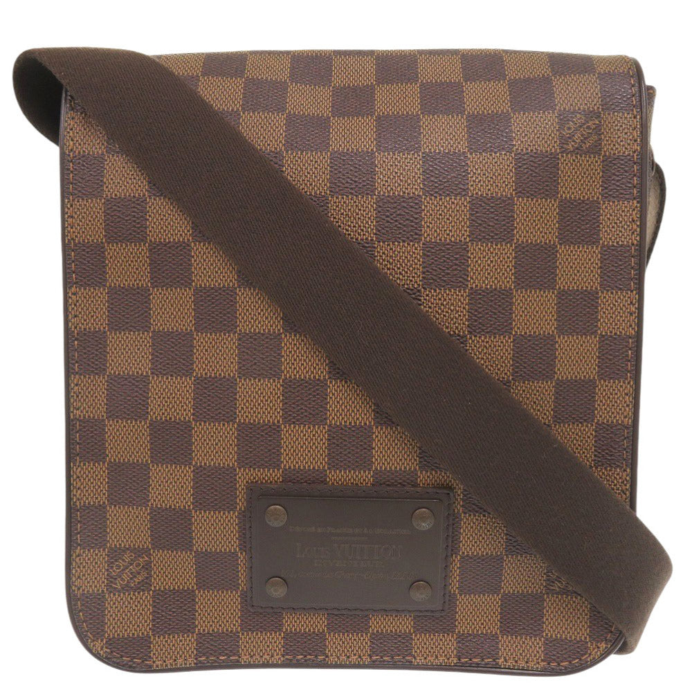 LOUIS VUITTON Shoulder Bag Damier canvas Ebene Damier Brooklyn PM Women