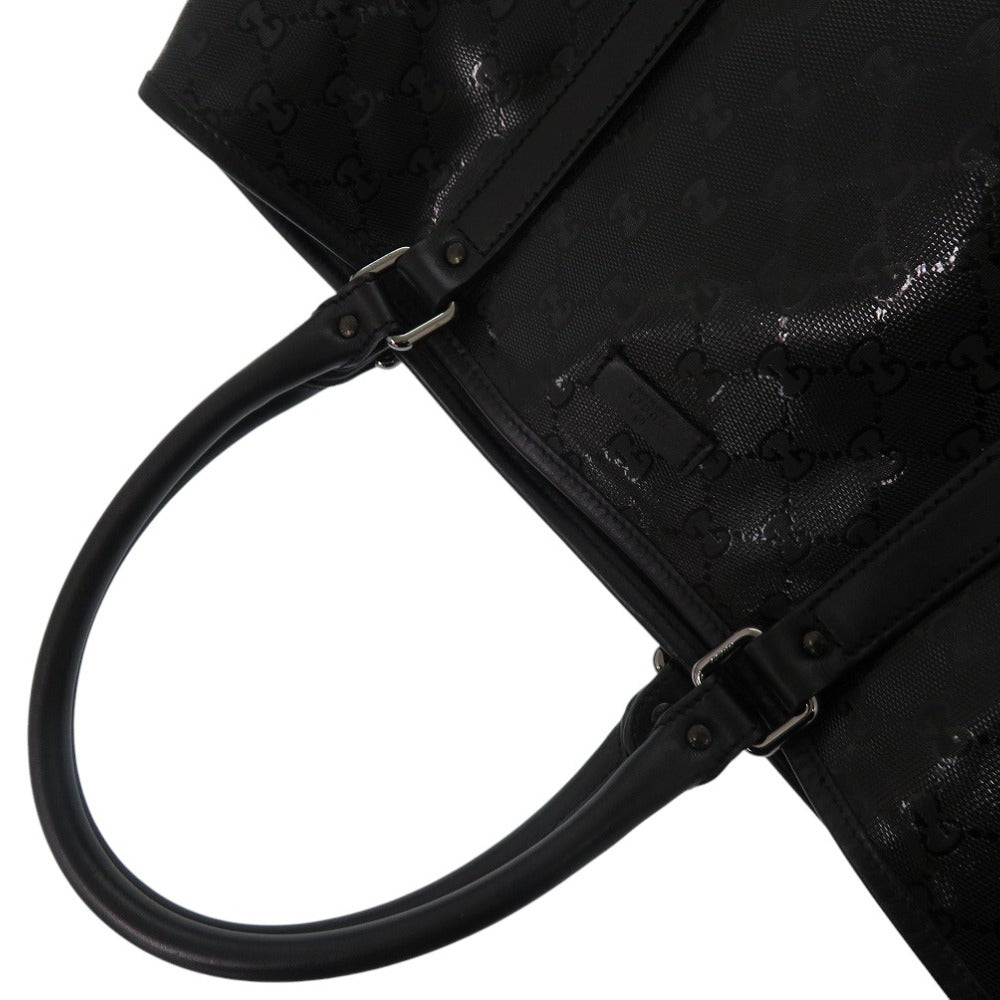 GUCCI Tote Bag 223668 PVC black GG implementation mens