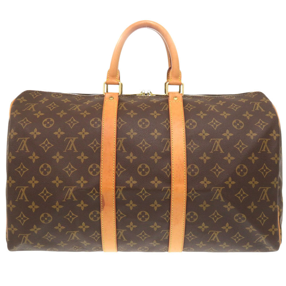 LOUIS VUITTON Boston Duffel bag Monogram canvas Brown Monogram Keepall 45
