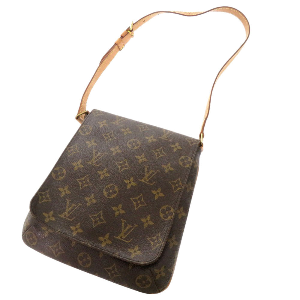 LOUIS VUITTON Shoulder Bag Monogram canvas Brown Monogram Musette Salsa short strap Women