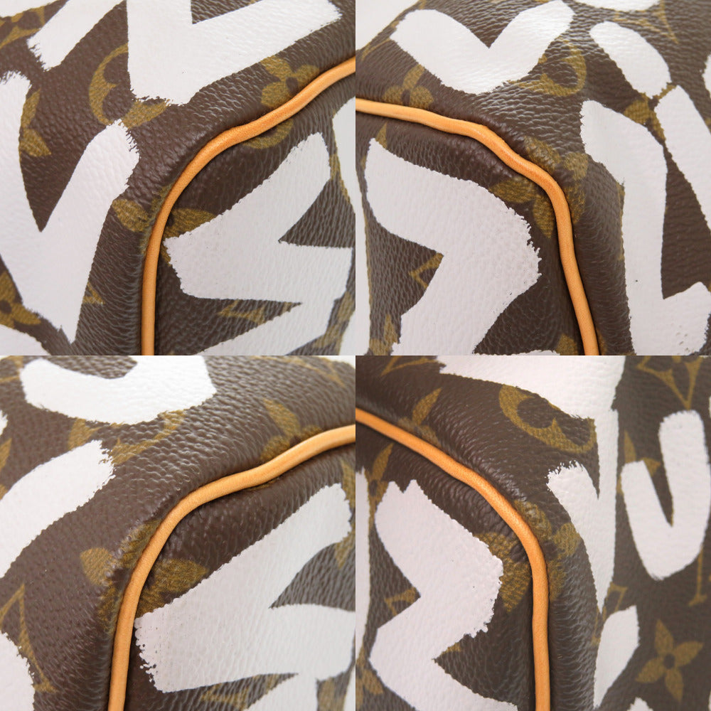 LOUIS VUITTON Boston Duffel bag Monogram canvas Brown Monogram graffiti Keepall 50