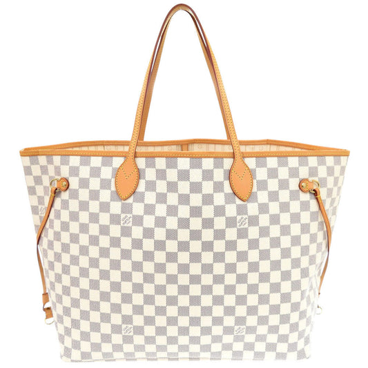 LOUIS VUITTON Tote Bag Damier Azur Canvas white Damier Azur Neverfull GM Women