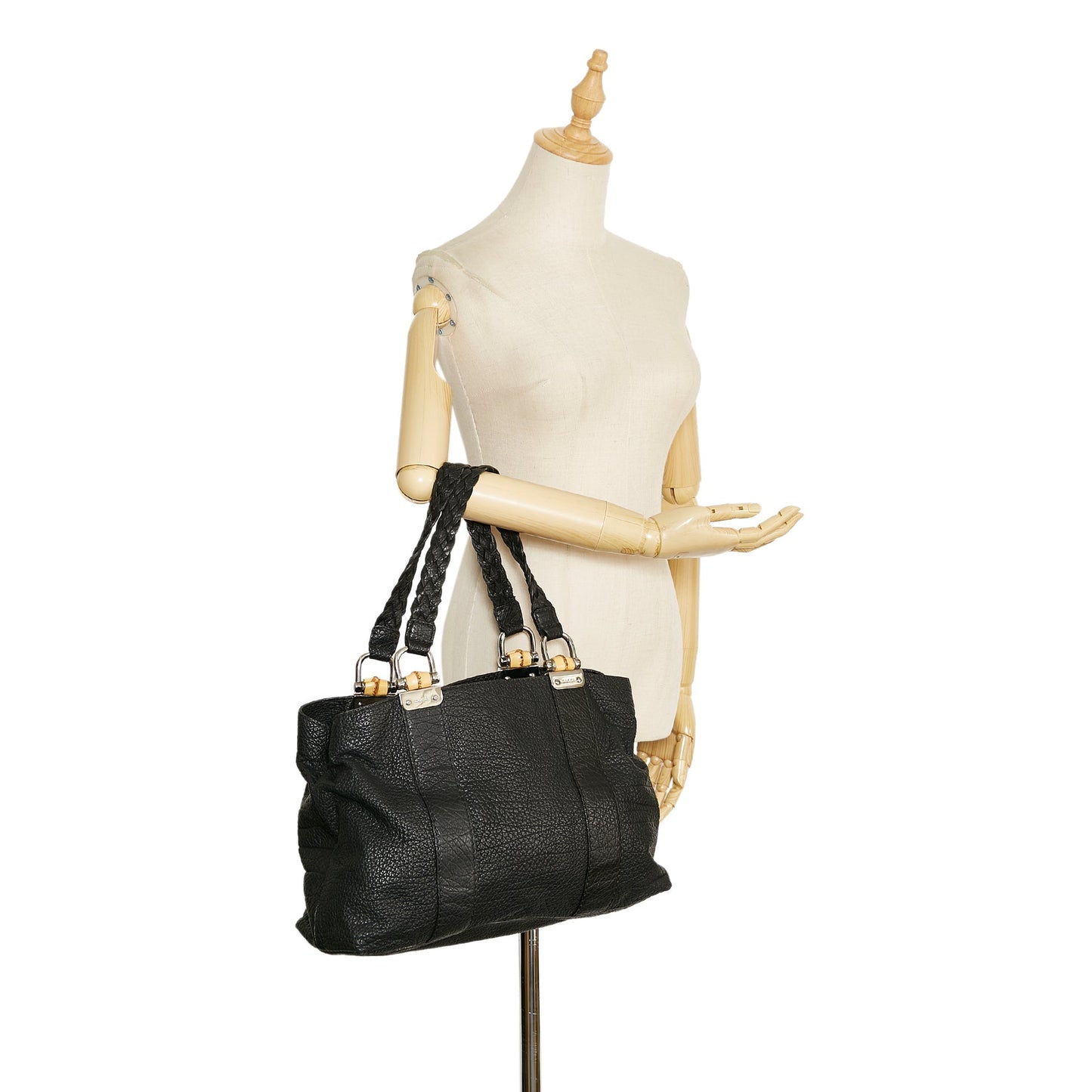 Gucci Bamboo Leather Tote Style 25