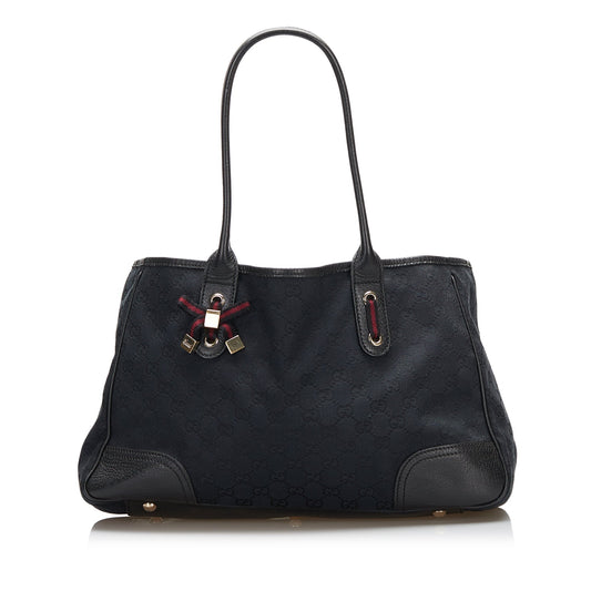 Gucci Leather Canvas Tote