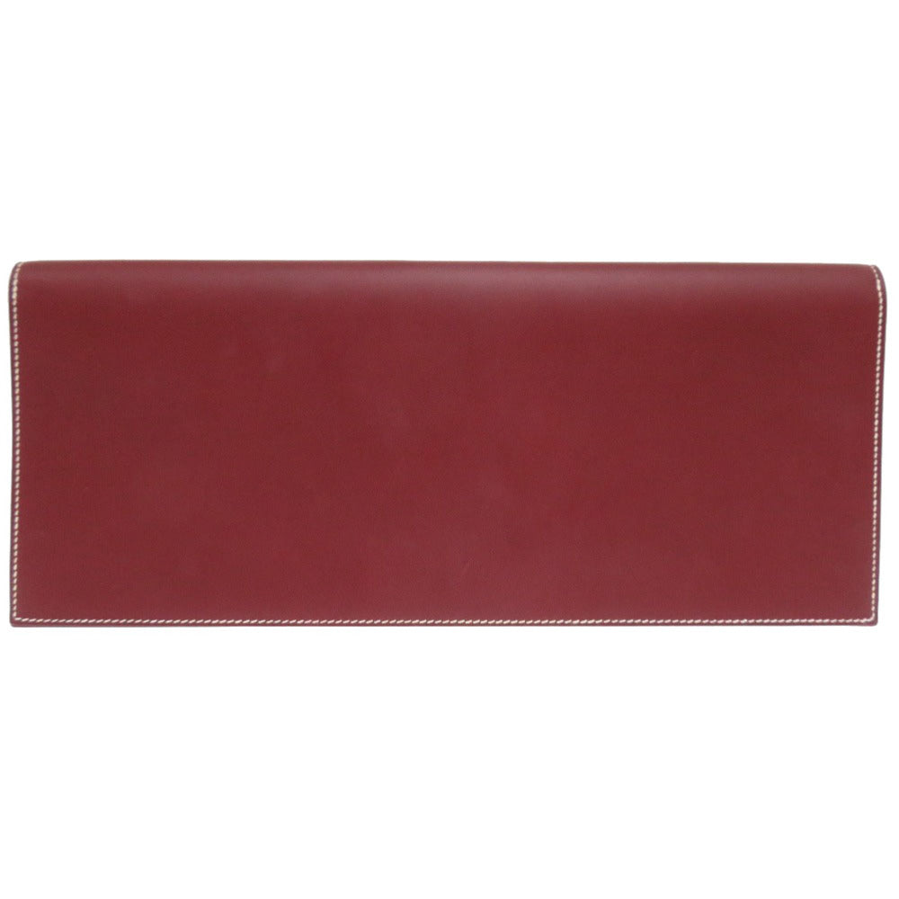 HERMES Clutch bag Vaux Chamonix Rouge ash Women(Unisex)