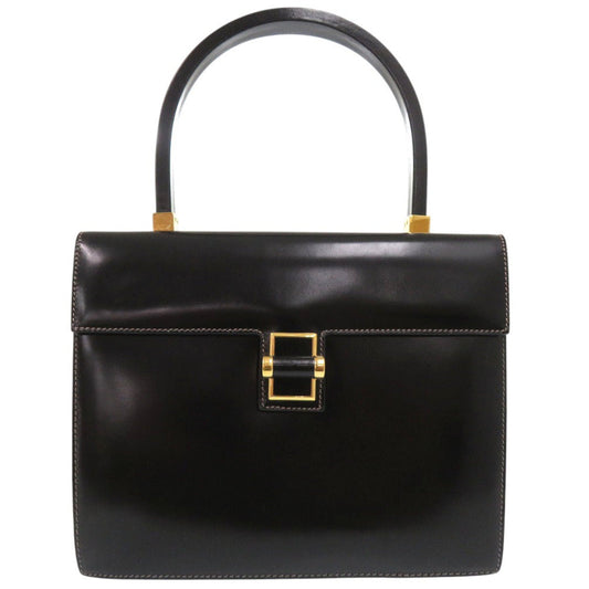 GUCCI Handbag leather black Old Gucci Turnlock Formal Bag Women