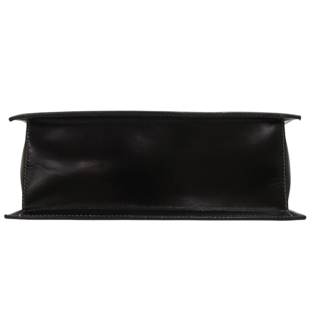 GUCCI Handbag leather black Old Gucci Turnlock Formal Bag Women