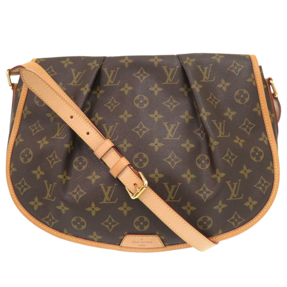 LOUIS VUITTON Shoulder Bag Monogram canvas Brown Monogram Menil Montan MM Women
