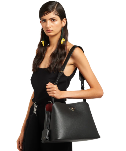 Prada MatinÃ©e Handbag Black