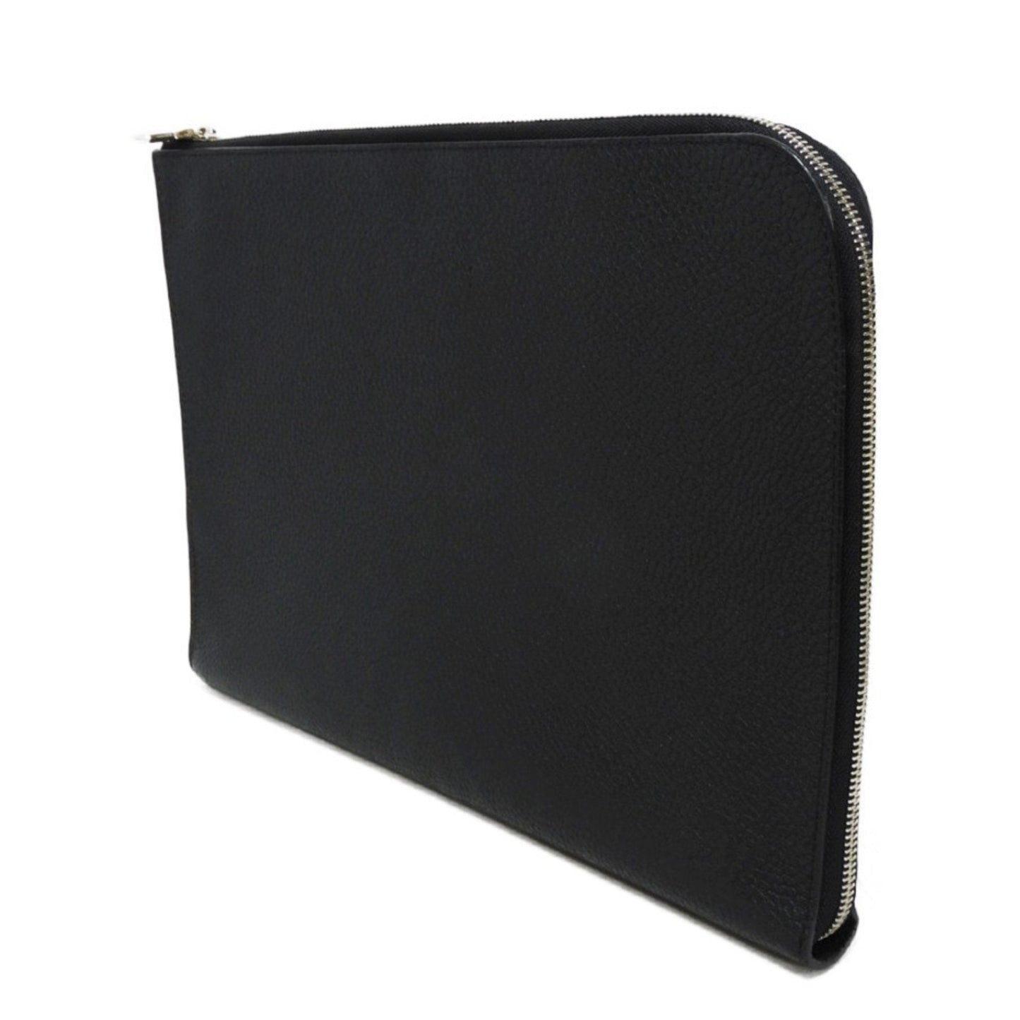 Louis Vuitton Noir Leather Clutch Bag Pochette