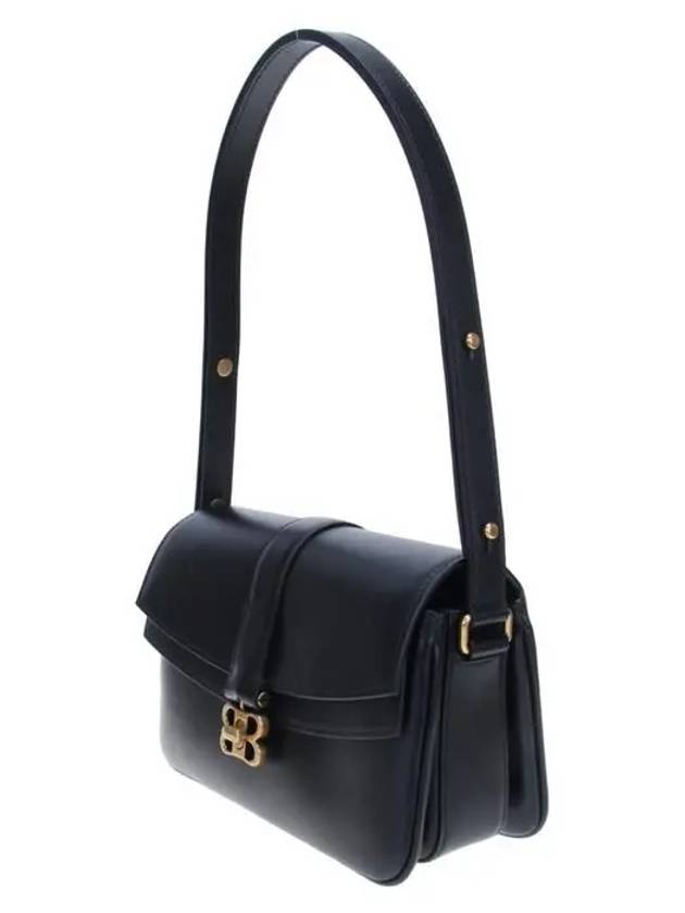 Luxury Balenciaga Trending 2026 WoMen's BB Buckle Flap Shoulder Bag Black
