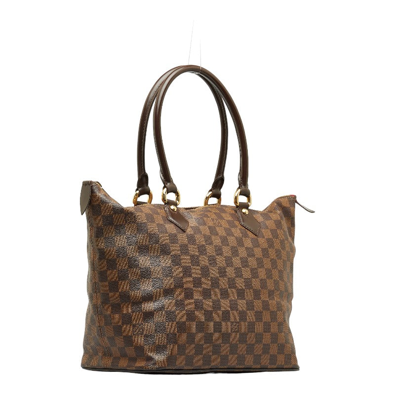Louis Vuitton Damier Salée MM Handbag N51188 Eve Brown PVC Leather Louis Vuitton