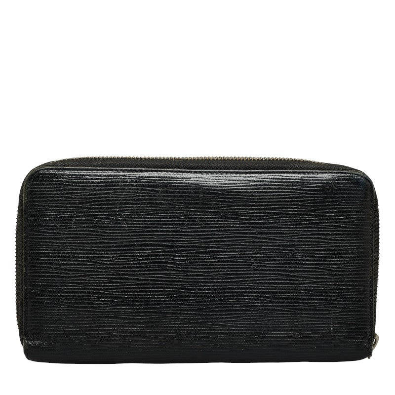 Louis Vuitton Epic Zippie Organizer Round Long Wallet M63852 Black Leather Ladies Louis Vuitton
