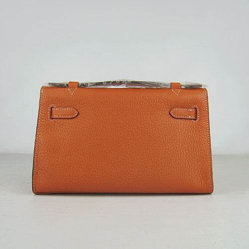 Luxury Hermes Kelly 22cm handbag orange