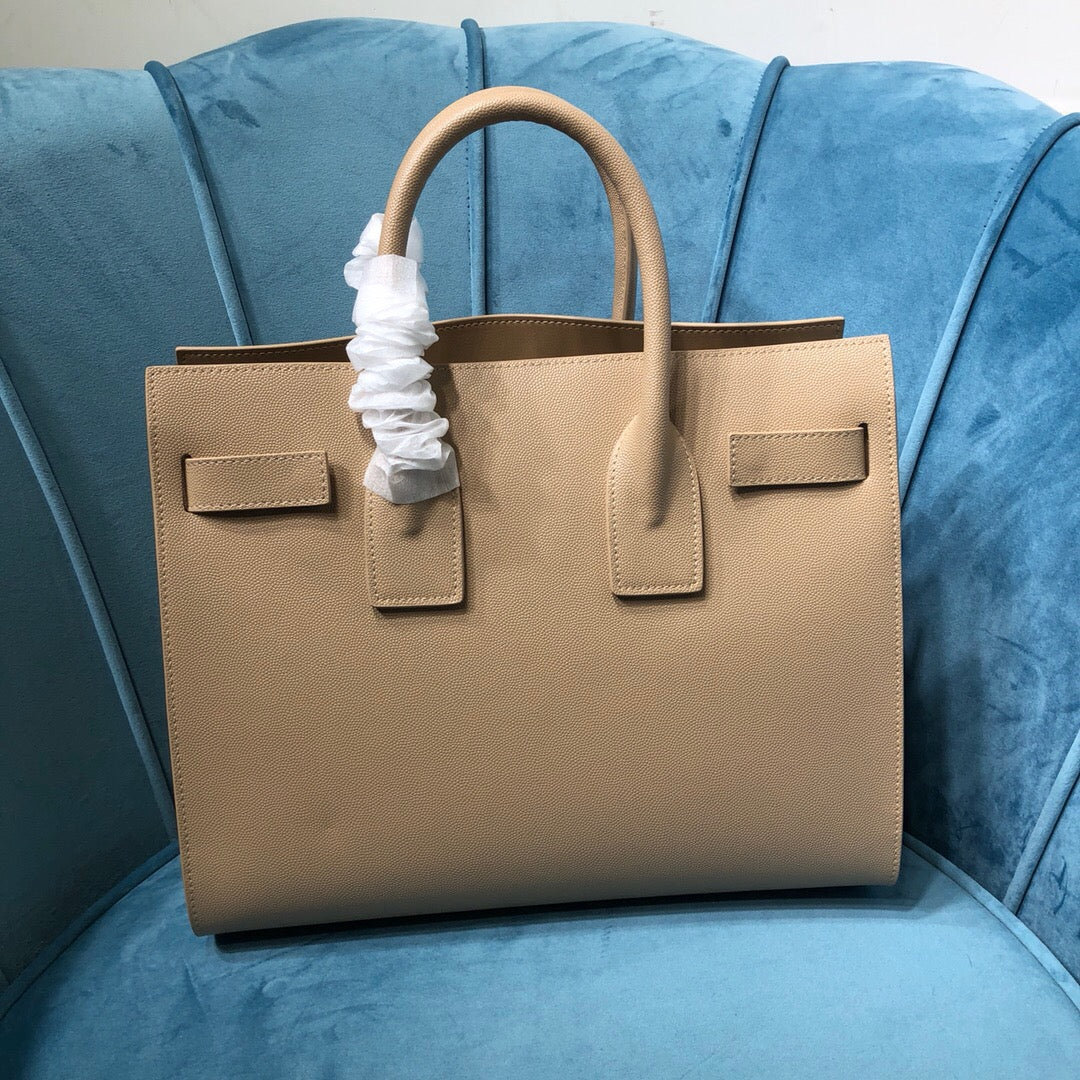Yves Saint Laurent Sac De Jour Small Dark Beige Luxury Handbag