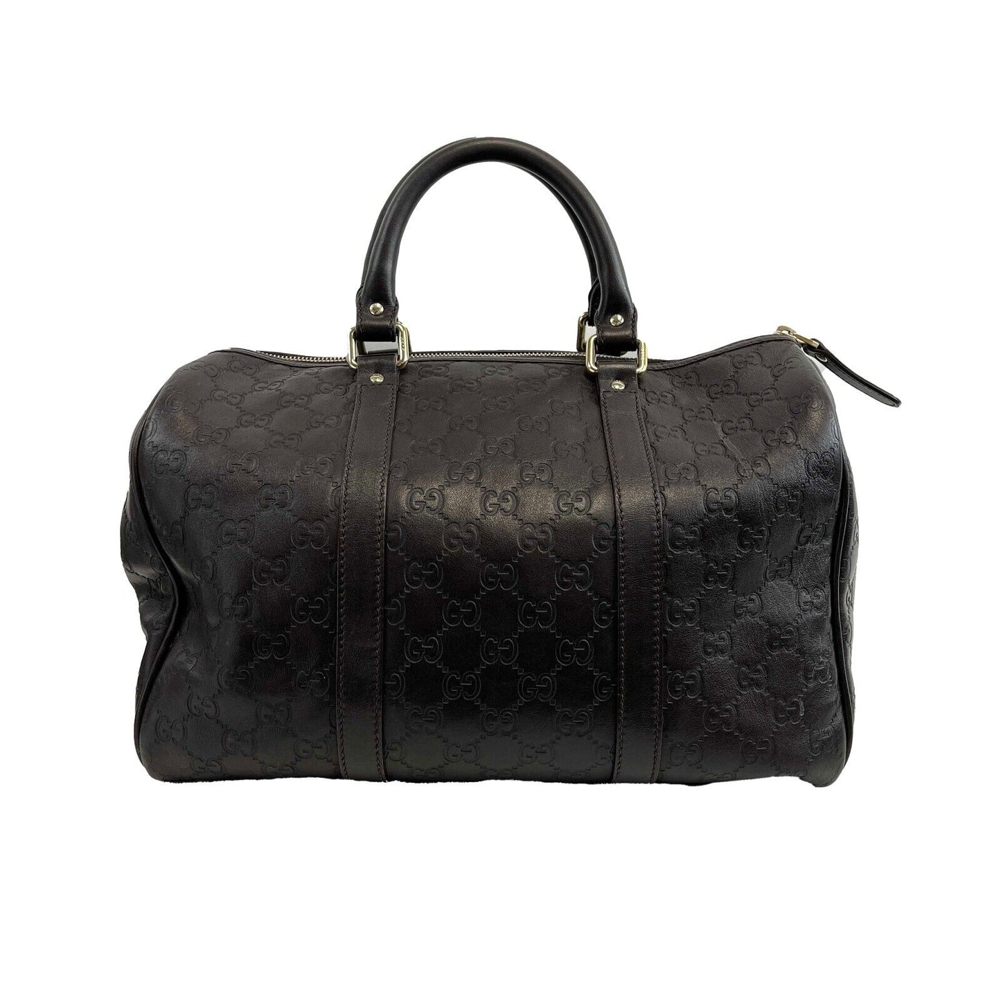 Gucci Monogram Leather Top Handle Shoulder Bag