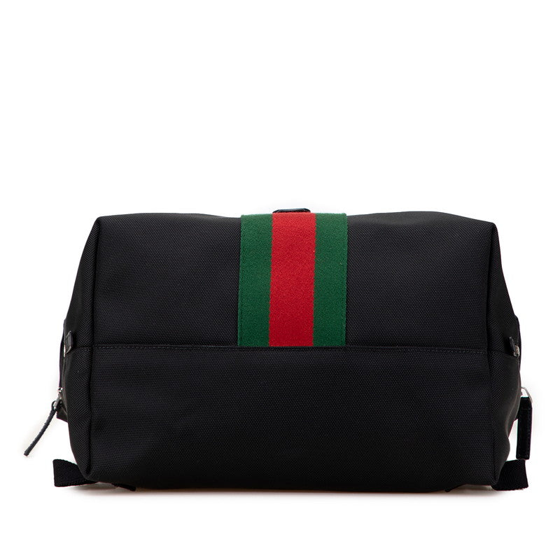 Gucci Sheline Line Nylon Leather Backpack