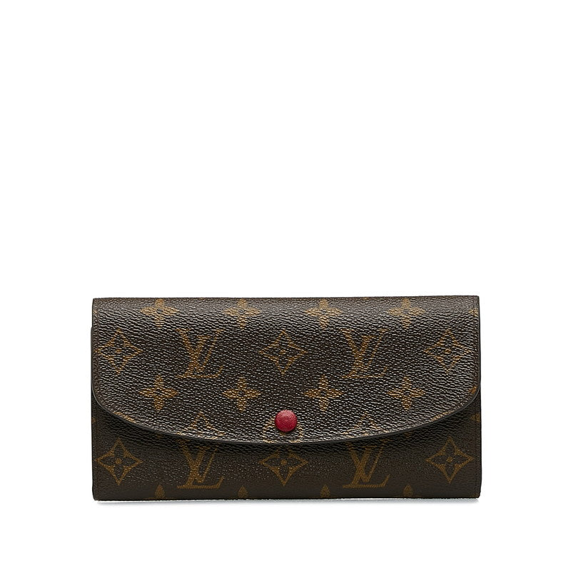 Louis Vuitton Monogram Portfolio — Emily Long Wallet M60697 Fushai Brown PVC Leather Louis Vuitton