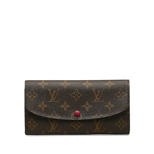 Louis Vuitton Monogram Portfolio — Emily Long Wallet M60697 Fushai Brown PVC Leather Louis Vuitton