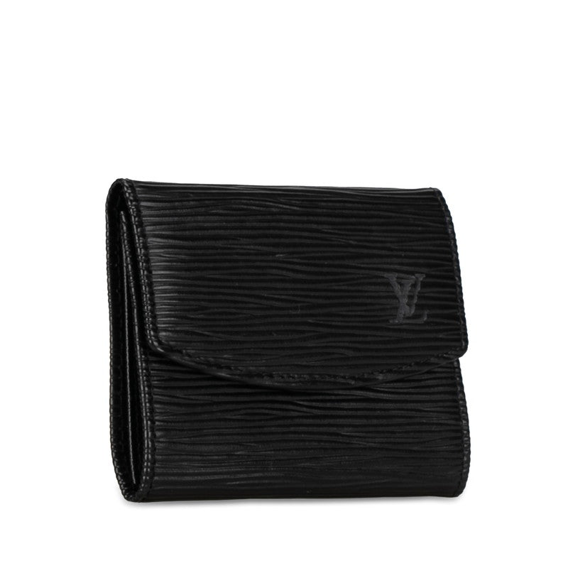 Louis Vuitton Epi Portemoney Sample Coin Case M63412 Noir Black Leather Louis Vuitton