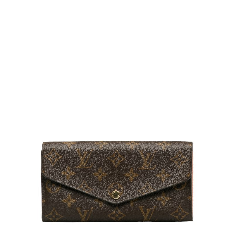 Louis Vuitton Monogram M62235 Long Wallet Rose Barreline Pink Brown