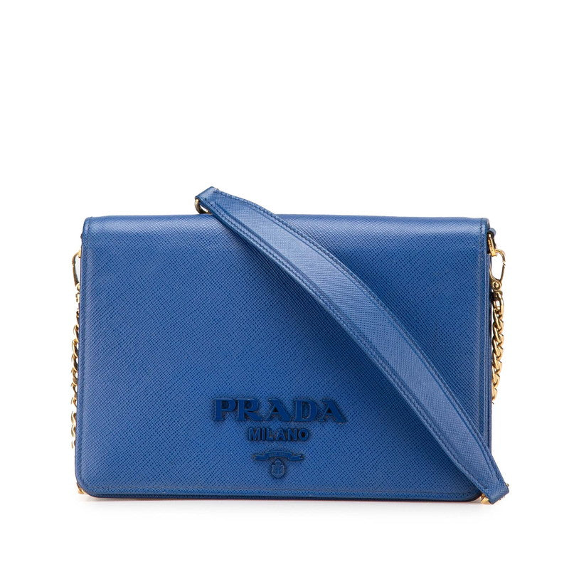 Prada 1BP012 Saffiano Leather Shoulder Bag
