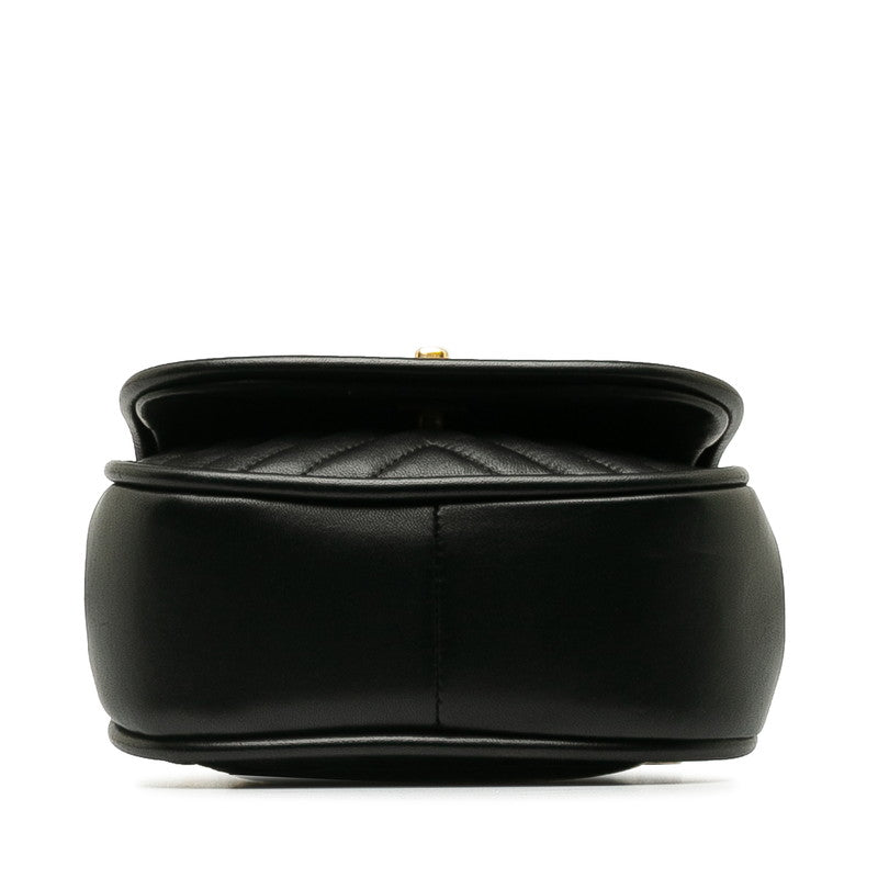 Chanel Coco V Stitch Leather 2way Shoulder Bag