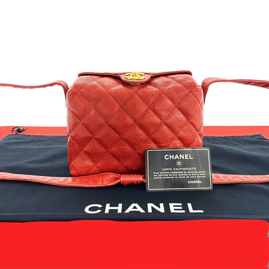 Chanel MatelassÃ© Caviar Leather Shoulder Bag