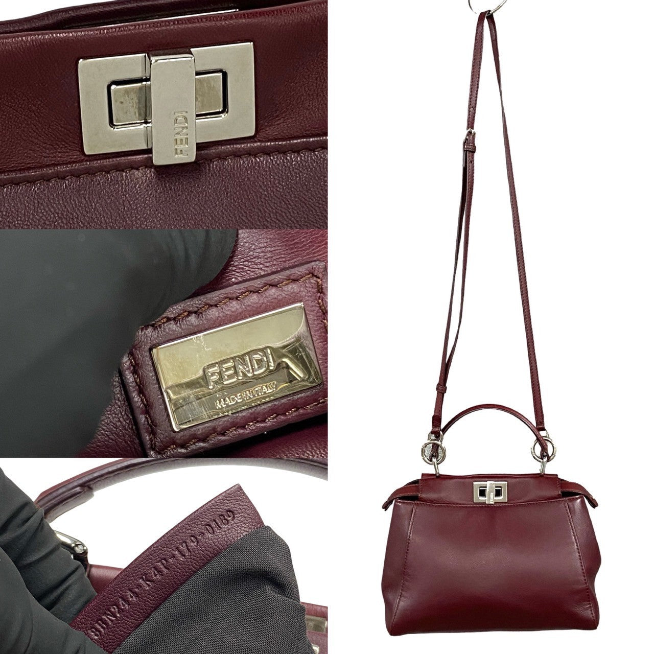Fendi Peekaboo Leather 2way Bag