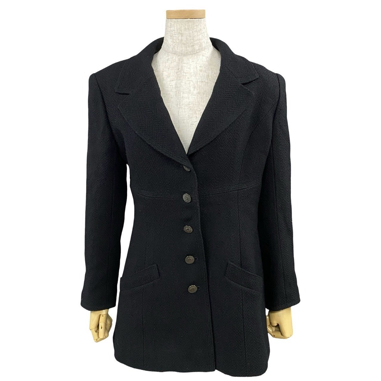 Chanel Coco Mark Wool Nylon Silk Lycra Jacket Handbag