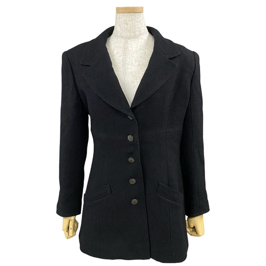 Chanel Coco Mark Wool Nylon Silk Lycra Jacket Handbag