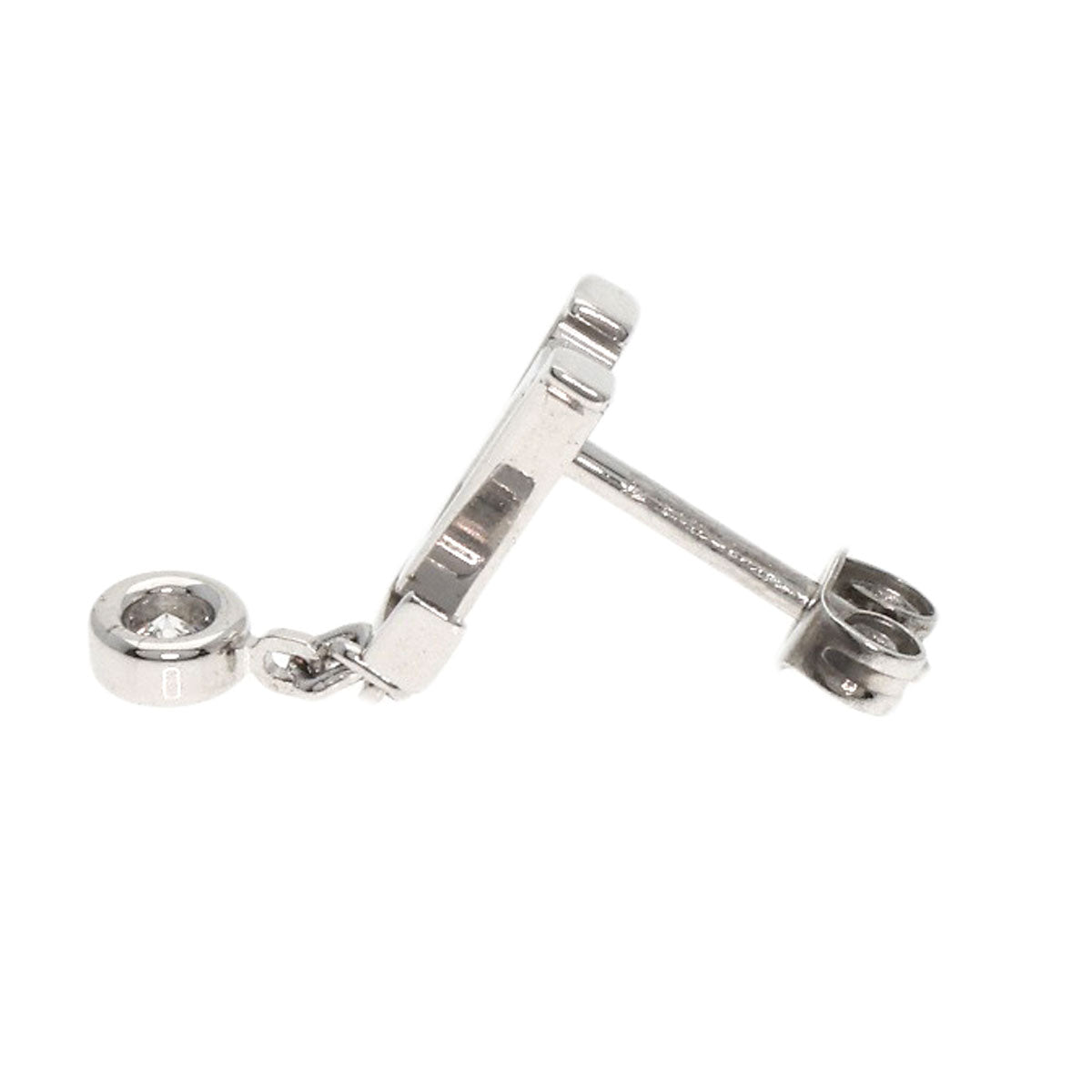 LOUIS VUITTON Pierce Silver Puce Idylle Blossom LV Diamond One side only