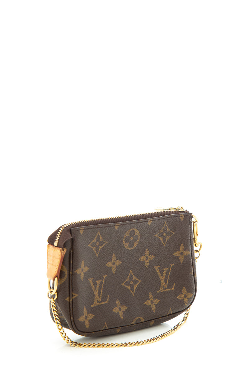 Louis Vuitton 2014 Monogram Mini Pouchette on Chain