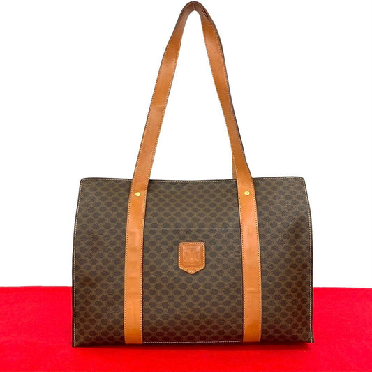 CELINE Tote Bag leather Brown